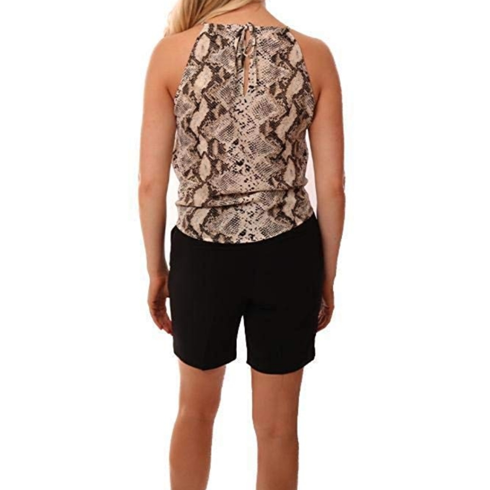 Melania Front Tie Halter Blouse - Picture 2 of 4